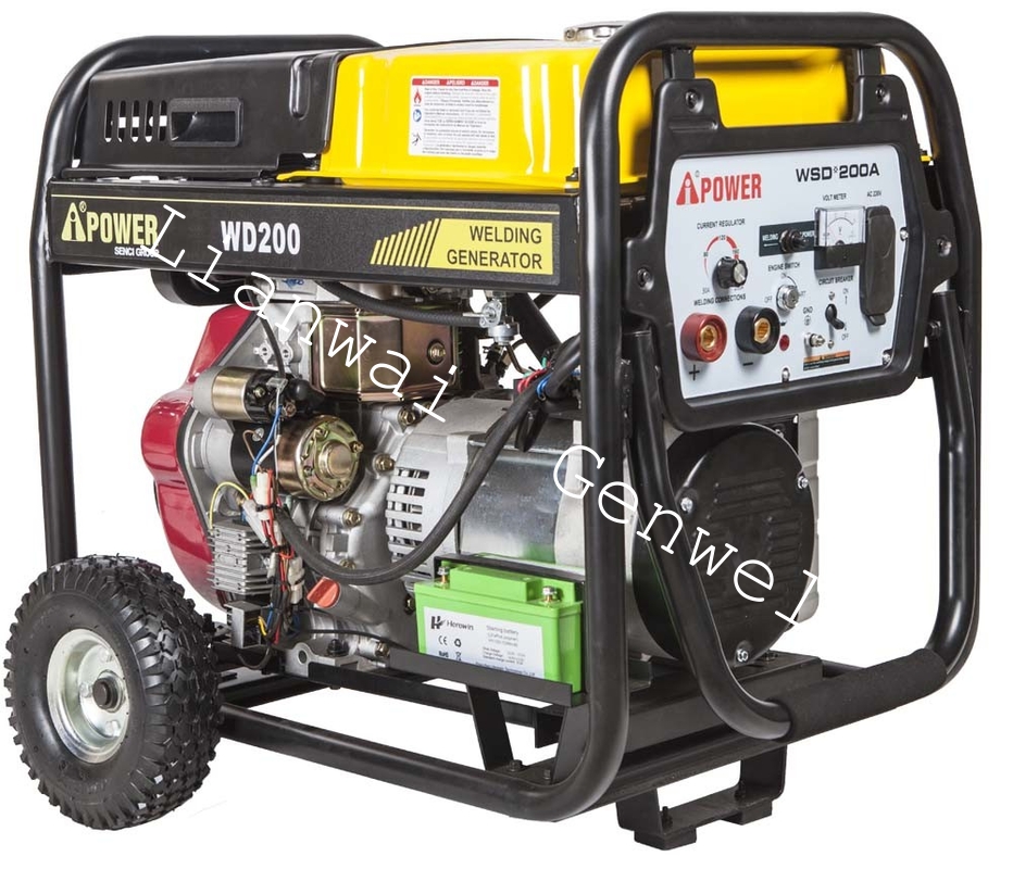 WD200A Portable Diesel Welder Generator / 200A MMA Arc Welding Machine