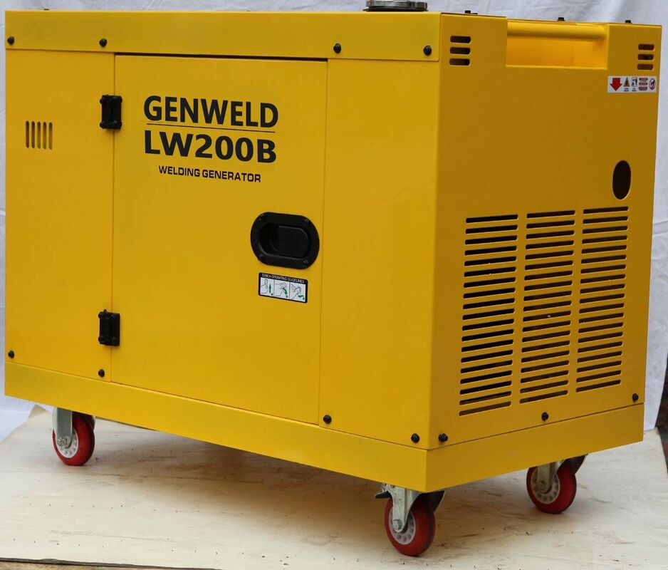 Portable Silent 170A Diesel Welder Generator With AC 4.0kW output power