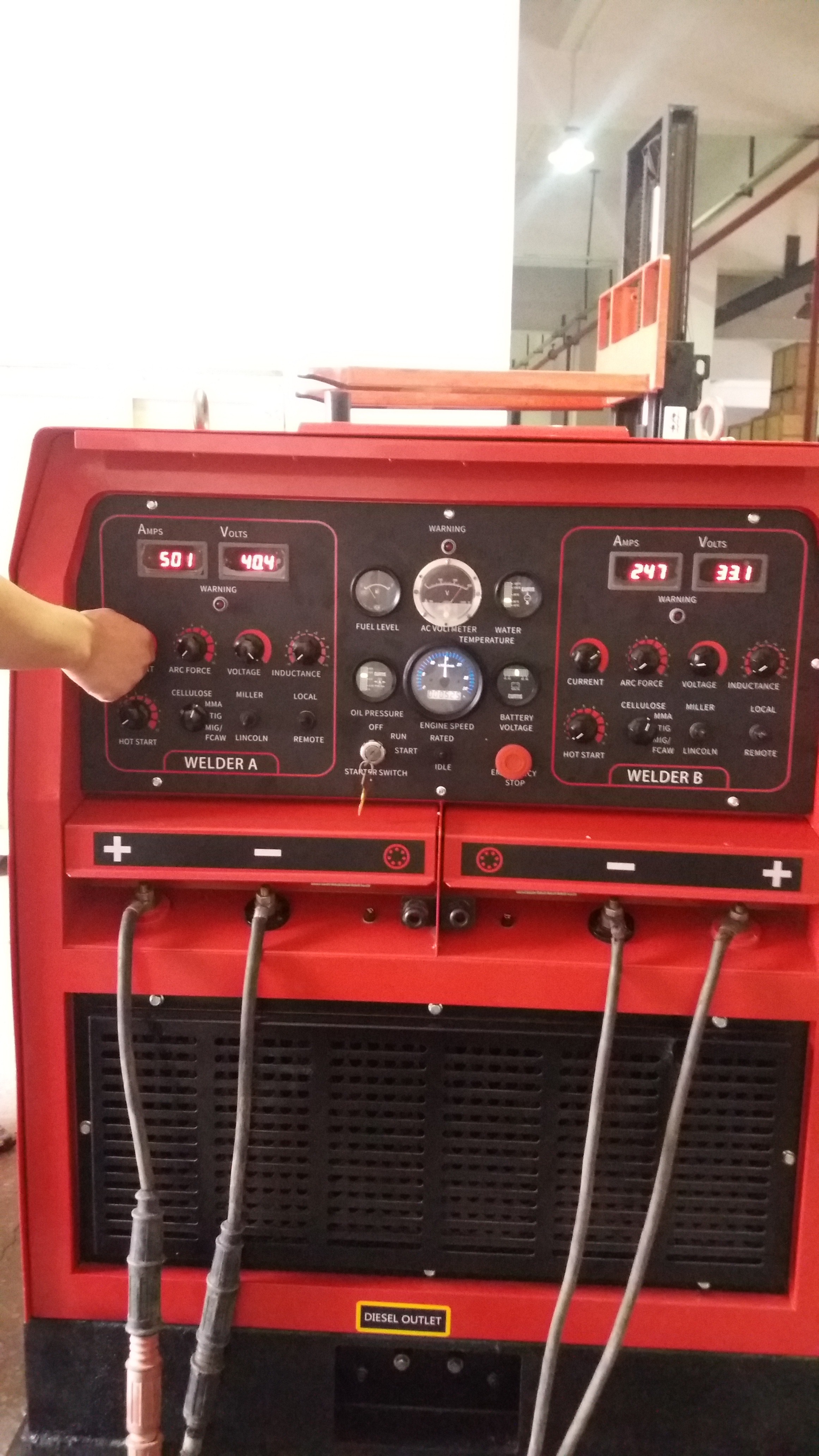 Aipower WD1000 Diesel Welder Generator 500Ax2 Dual Operator Diesel