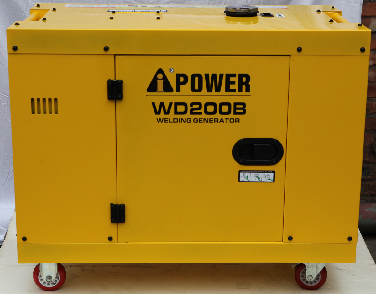 Silent Diesel Welder Generator WD200B 200A Diesel Generator Welding Machine
