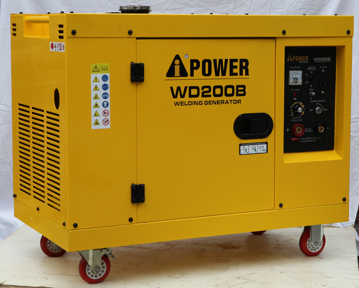 Small Engine Driven Welder Silent Diesel Welder Generator
