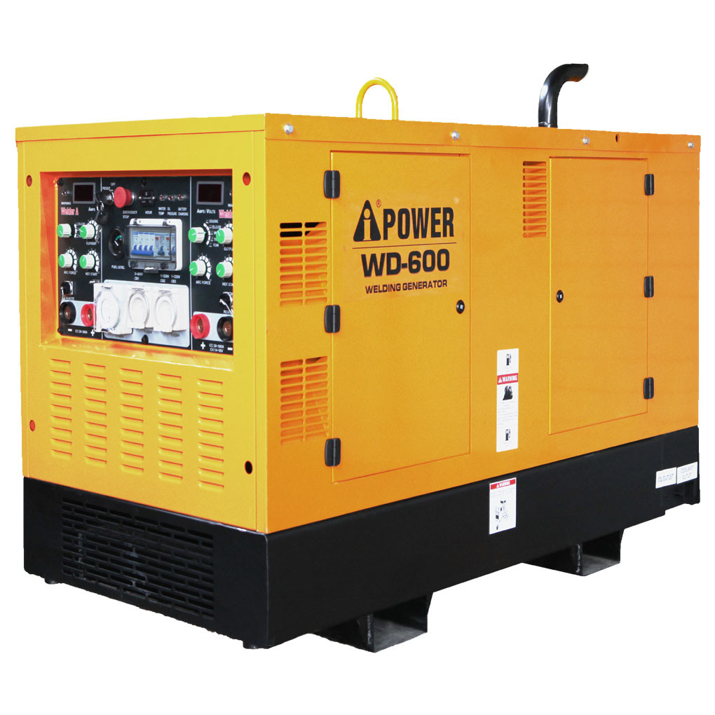 600A Dual Welding Generator With Triphase 20kW/400V Output Power