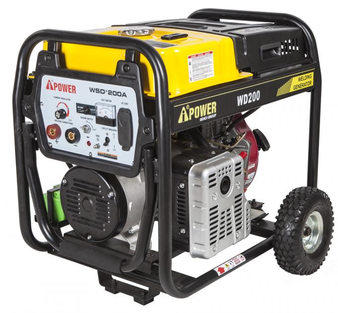 Aipower Portable Diesel Welder Generator WD200A 200A AC 6.5Kw Output Power