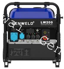 Industrial Rated 250A Engine Driven Welder With AC 7.5kW Auxiliary Output Power