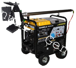 WAGL200 200A Portable Welder Generator With Power Generating / Aircompressing