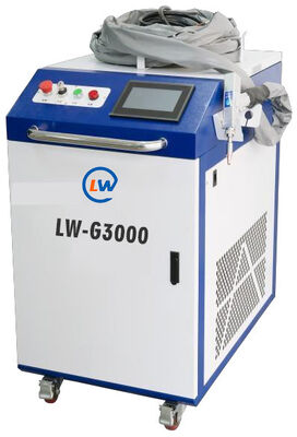 comprare Saldatrice laser portatile GENWELD con intervallo di corrente DC 50-200A, cilindrata 223CC e motore Kohler da 23 HP fabbricazione online