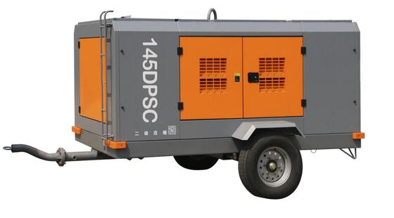 購入 GENWELD 188HP ディーゼル ポータブルスクリューコンプレッサー ユチャイ 140KW エンジン 2 輪 2 段階圧縮 17/15 m3/min FAD オンライン製造