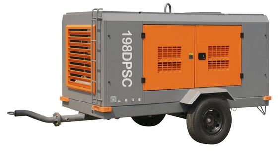 kopen GENWELD 198DPSC Diesel draagbare schroefcompressor met 2 wielen ontwerp Yuchai 191KW motor en 20 m3/min FAD online vervaardiging