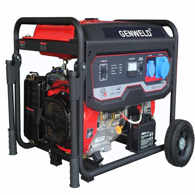 Buy LWG-9500 Portable Gasoline Generator with 7kW Rated Output Pure Copper Windings and 25L Fuel Tank online manufacture