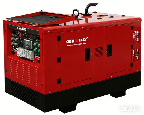 購入 GENWELD LWD600A ディーゼル溶接機発電機,二重溶接モード 80L 燃料タンク,MMA TIG 溶接およびセルロース溶接のための多プロセスの能力 オンライン製造