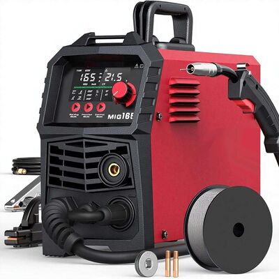 kaufen GENWELD 165A 110V/220V MIG/Lift TIG/Stick-Schweißer mit großem LED-Display, Gas-/Gaslosschweißoptionen, IGBT-Inverter, Made in China Online-Herstellung
