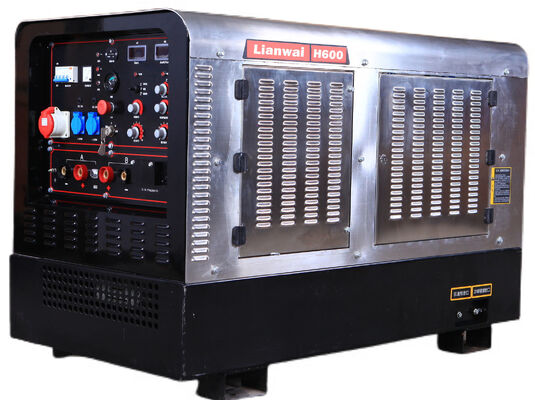 주문 파이프라인 600A 듀얼 연료 용접기 세 단계 발전기 400V 20kW 온라인 제조