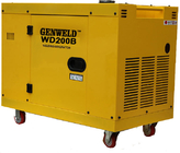 Silent Diesel Welder Generator , WD200B 200A Diesel Engine Driven Welder