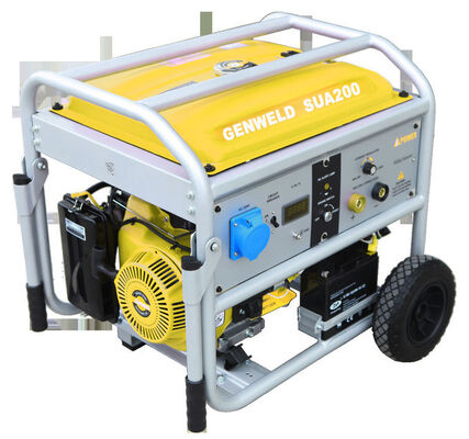 comprar SUA200A Soldadora impulsada por motor con 5,0 kW de potencia nominal de retroceso de arranque eléctrico y generador de soldadora de motor de 420 cc Fabricación en línea