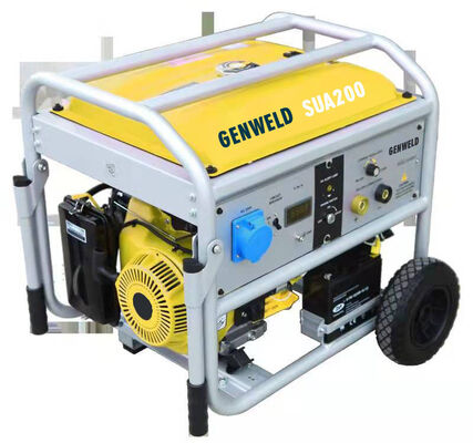 comprar GENWELD SUA200A Máquina de Soldadura MMA de gasolina portátil de 200A com saída auxiliar AC 5.5Kw (ciclo nominal:60%/180A/27.2V) Fabricação em linha