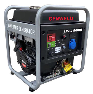 comprare GENWELD LWG-5000i Generatore Inverter a Benzina da 4 KW con Interfacce Caricabatterie AC/DC e Uscita AC a Onda Sinusoidale Pura fabbricazione online