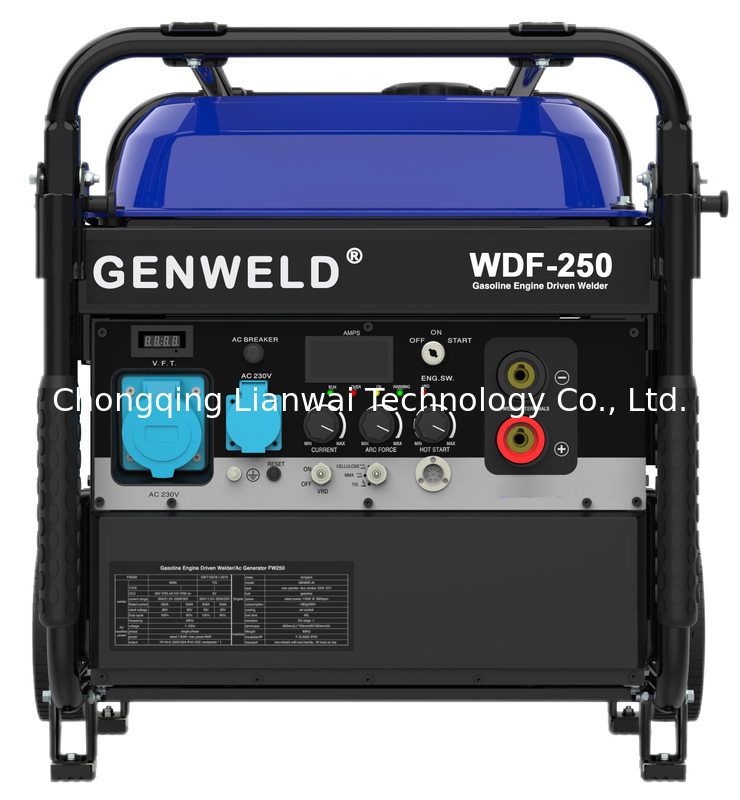 Industrial-purposed Rated 200A Gasoline MMA/Cellulose/TIG Welding Generator