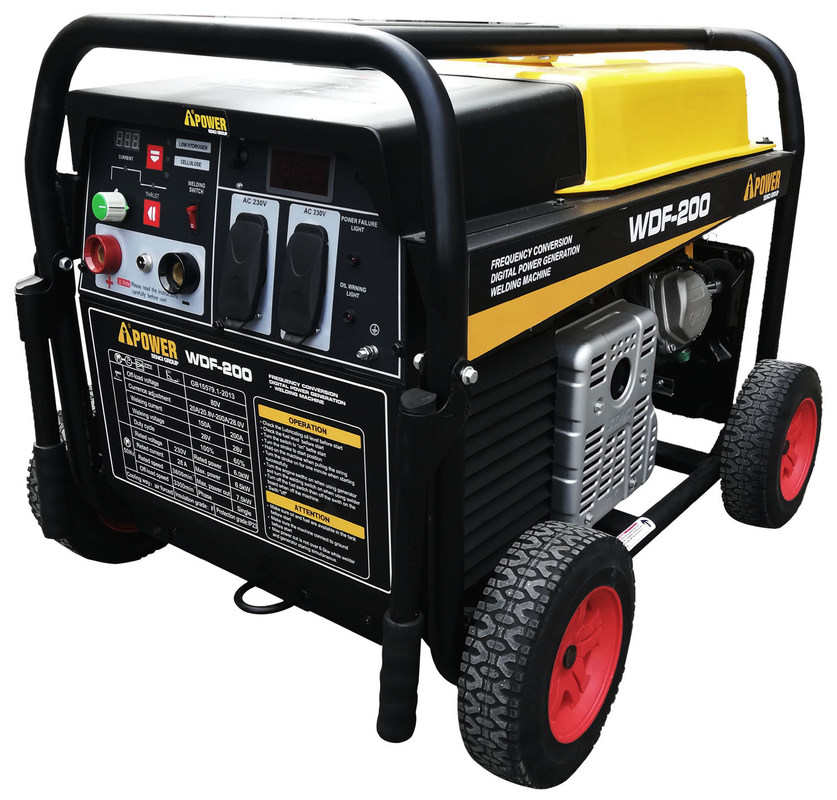 Portable 200A Gasoline Engine Driven Welder (MMA, TIG, Cellulosedown