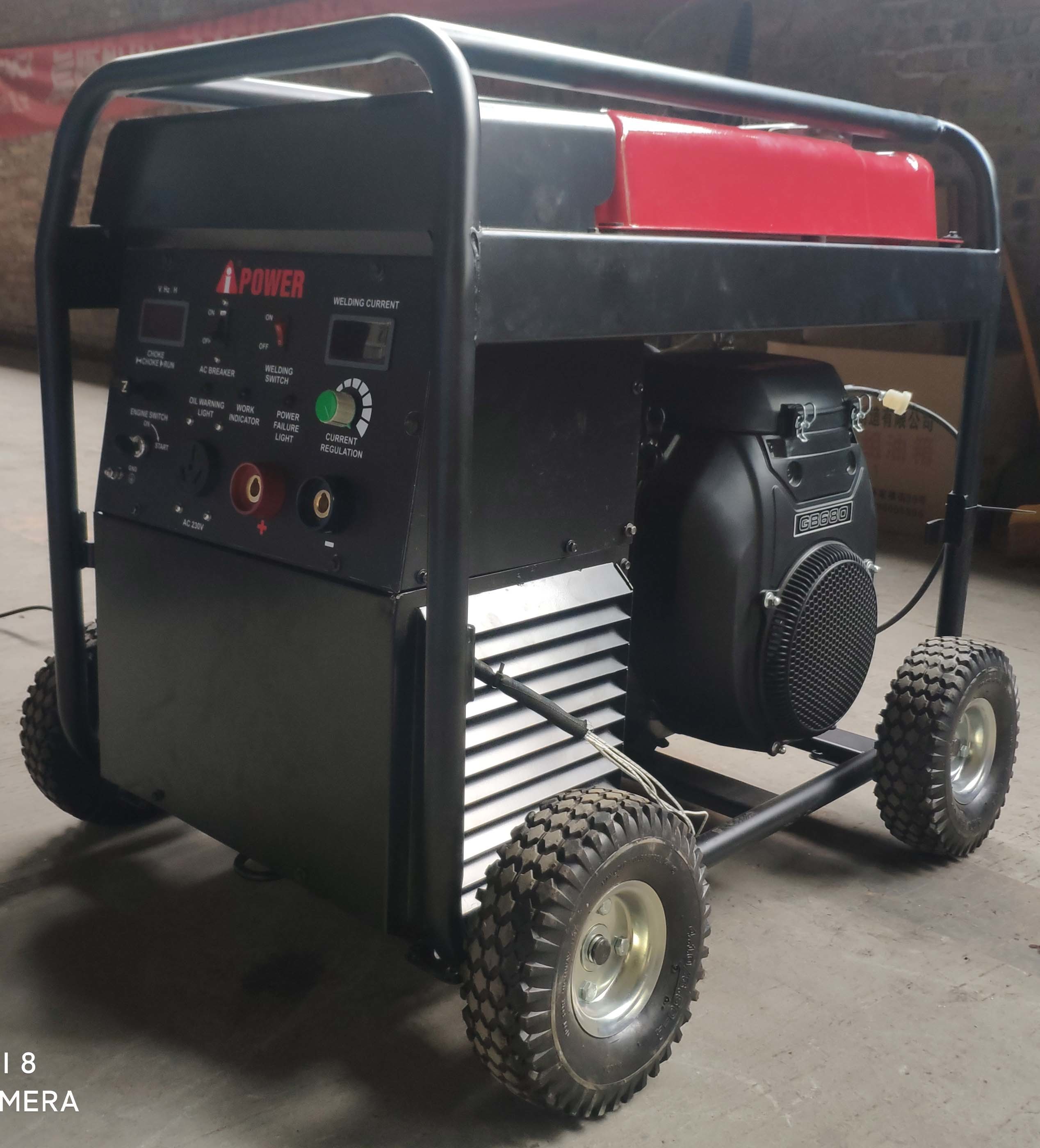 Wd300a 300a portable gasoline welding generator with ac 10kw output power