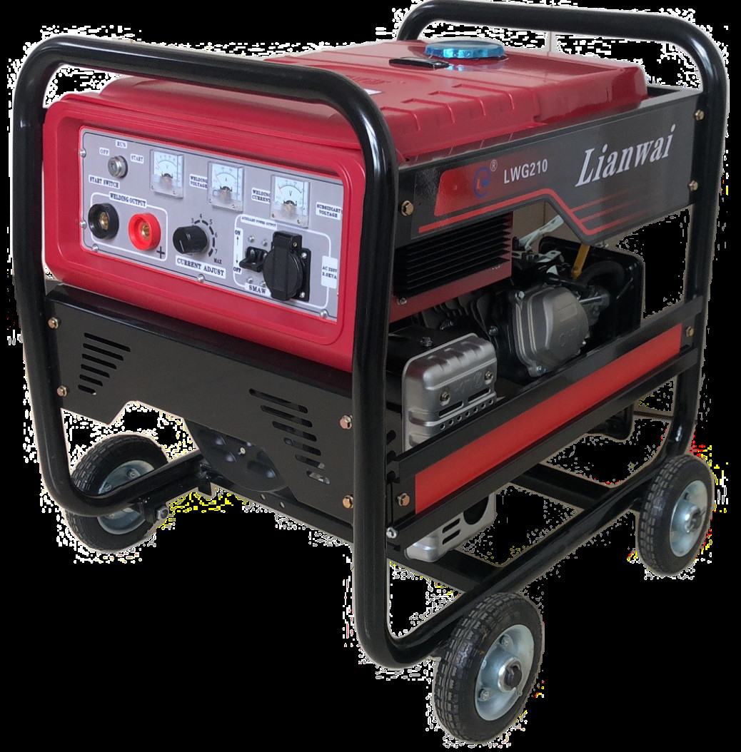 Civilian Portable Gasoline Welder Generator 210A AC 3.0Kw Auxiliary
